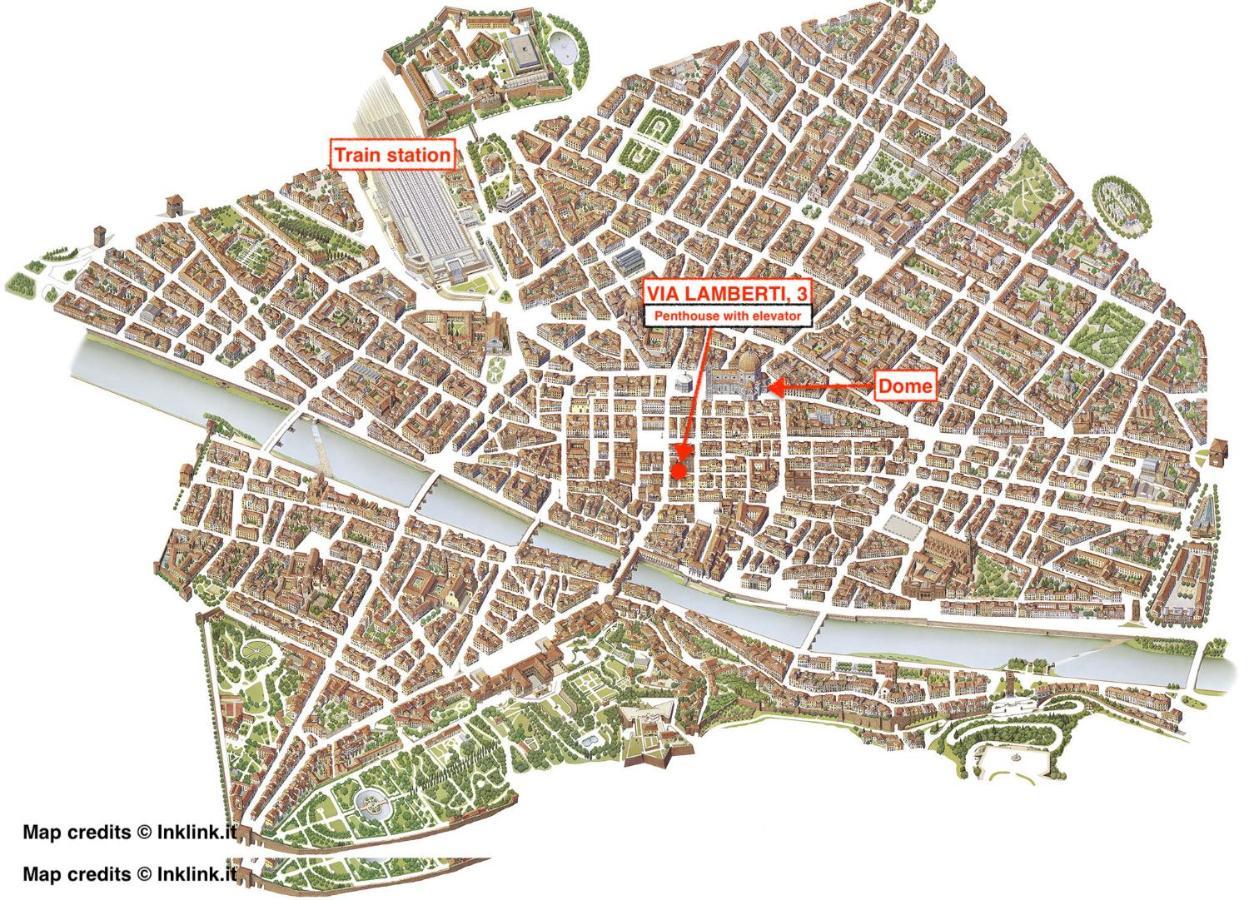 Via Lamberti, 3 - Florence Charming Apartments - Charming And Historic 5Th-Floor Attic Apartment With Elevator In A Building At The Heart Of Vibrant Florence, Just A 2-Minute Walk From All Attractions Dış mekan fotoğraf